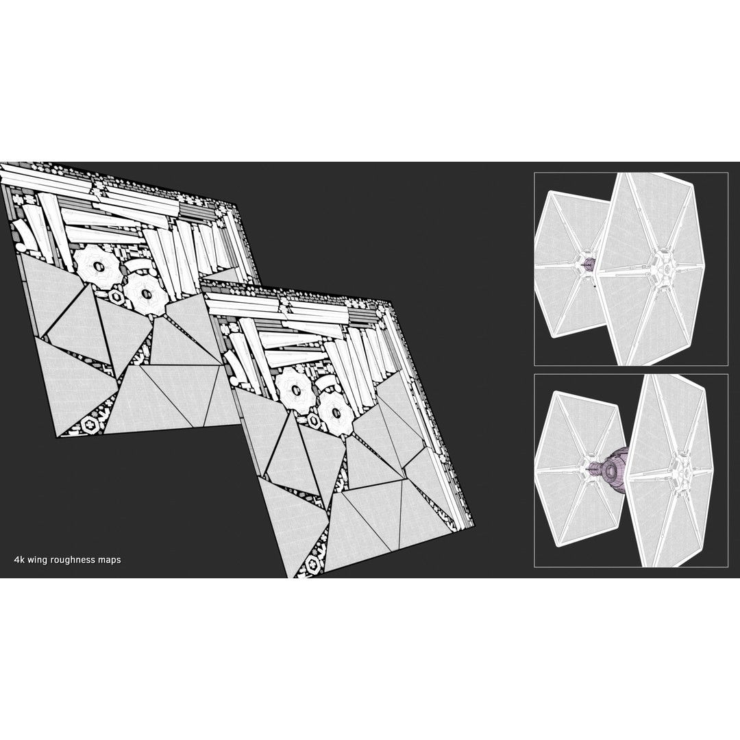 Imperial Tie-Fighter 3D Model – High Poly Rigged Sci-Fi Vehicle, FBX - View 26