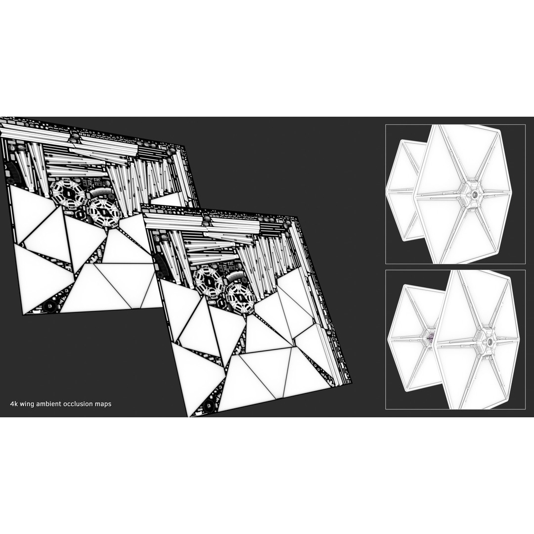 Imperial Tie-Fighter 3D Model – High Poly Rigged Sci-Fi Vehicle, FBX - View 28