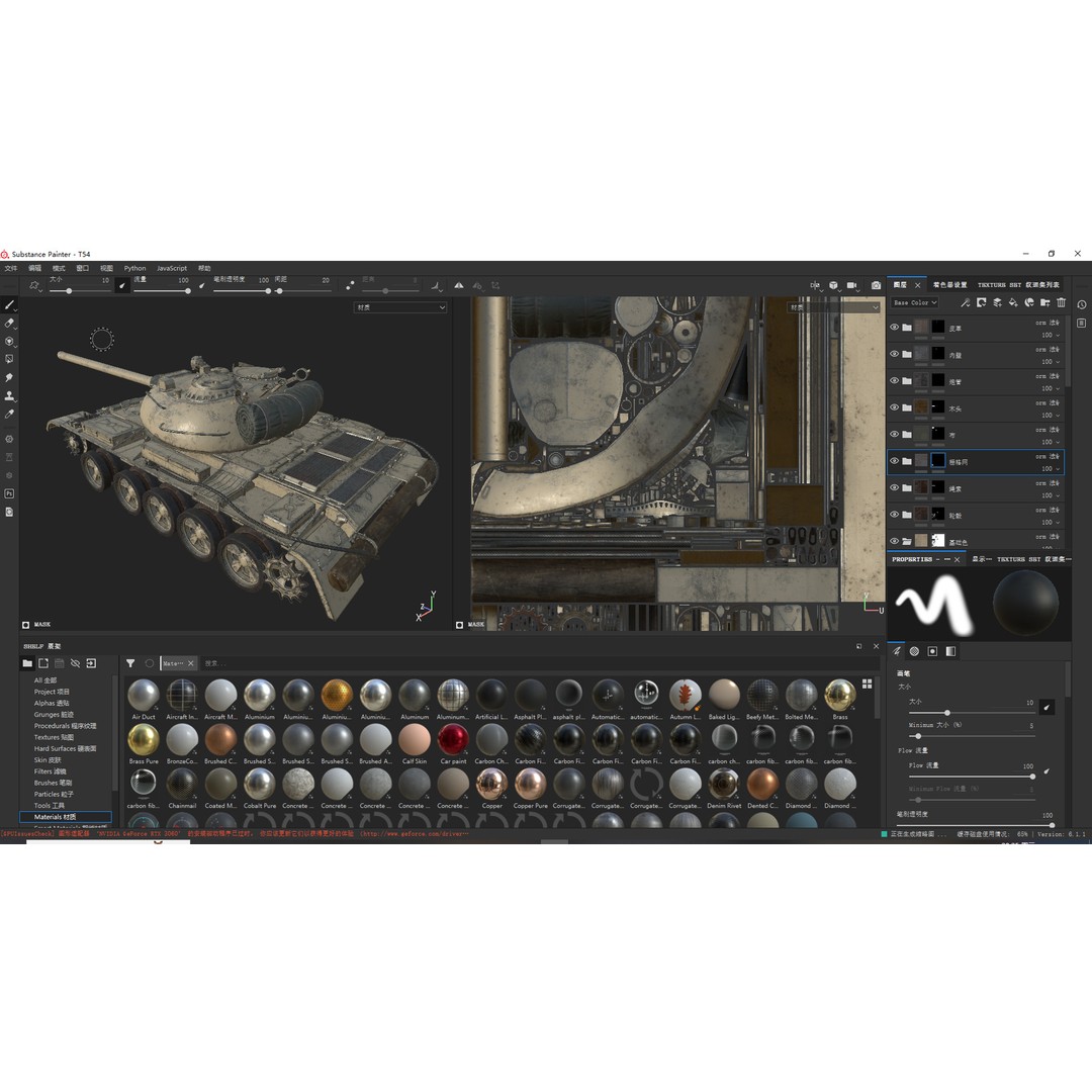 T-54 Main Battle Tank 3D Model – Low Poly PBR Military Vehicle, FBX - View 14