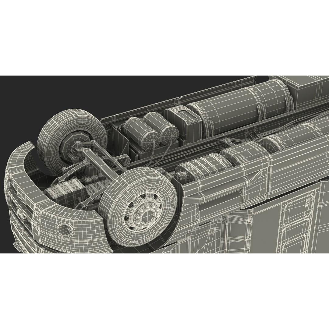 Semi Truck 3D Model – High Poly Rigged Asset with PBR Textures - View 37