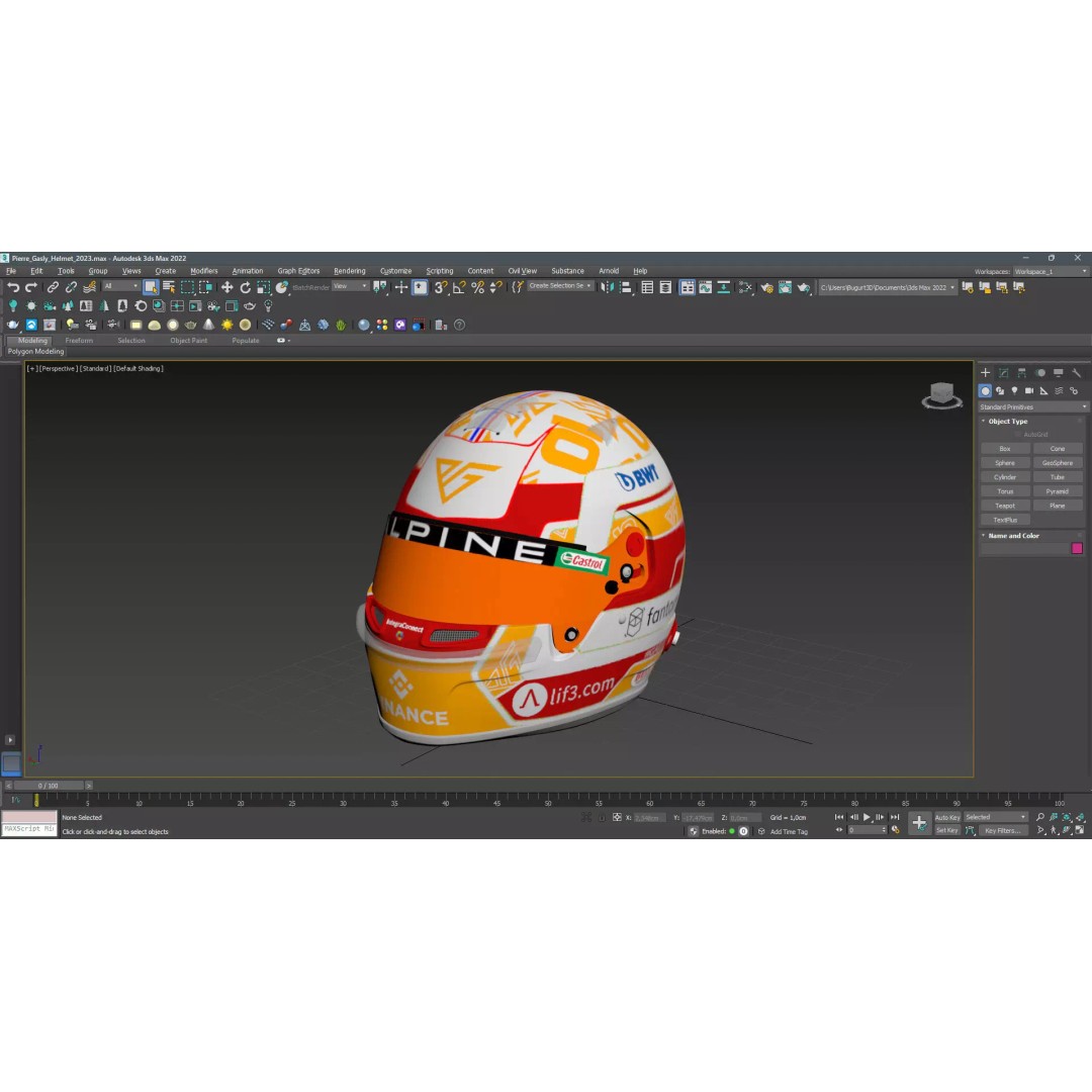 Alpine Helmets 3D Model – Detailed PBR Game Asset, FBX, OBJ - View 16