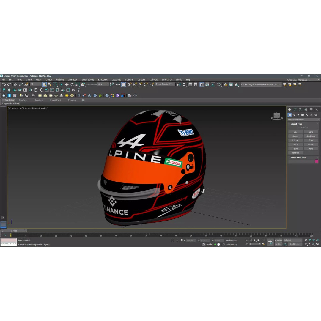 Alpine Helmets 3D Model – Detailed PBR Game Asset, FBX, OBJ - View 33