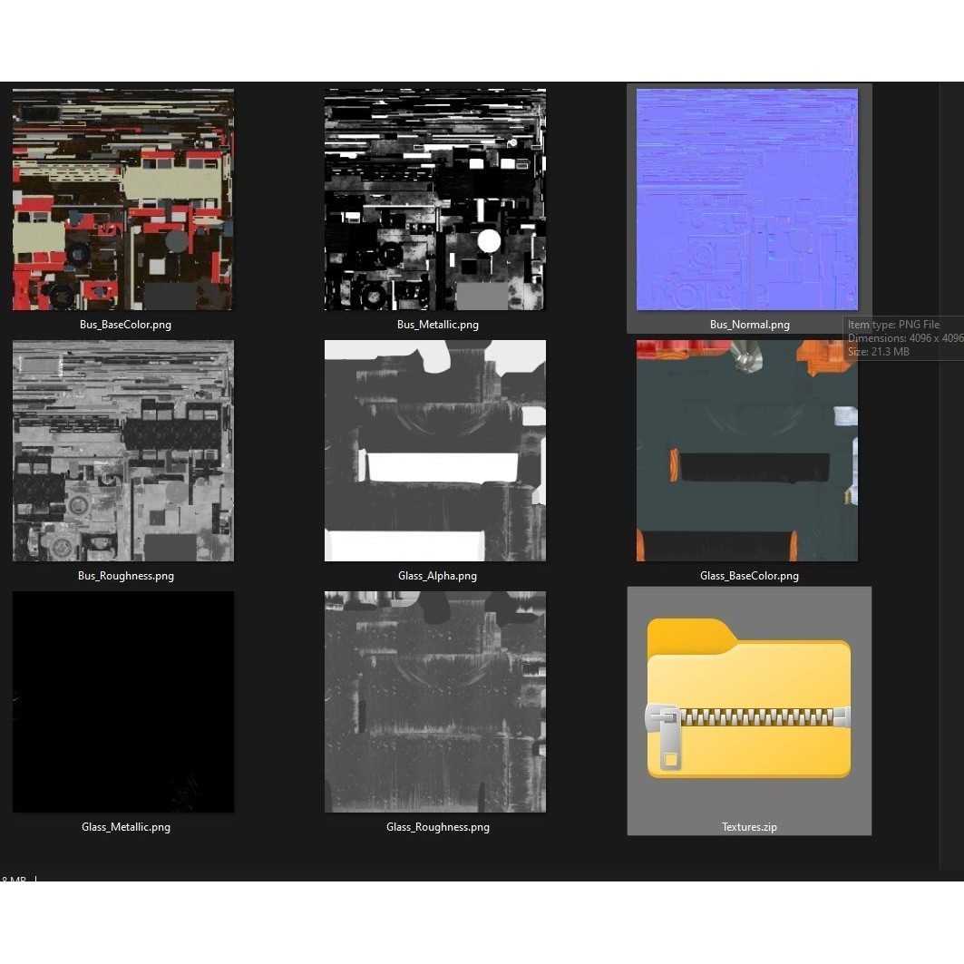 Soviet Bus 3D Model – Low Poly Game Ready Asset, FBX, OBJ