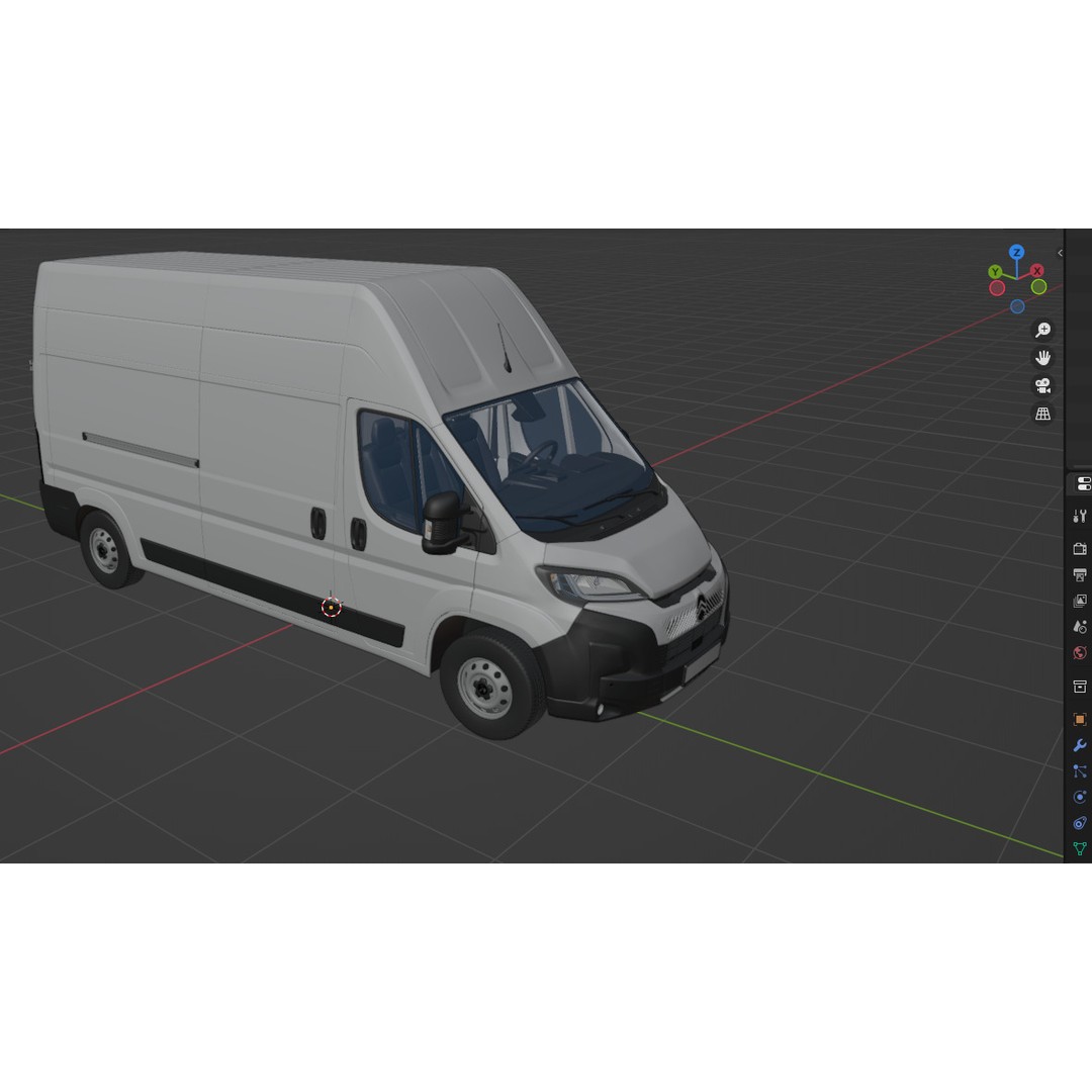 2024 Citroen JUMPER 3D Model – Detailed L3H3 Van, FBX, OBJ