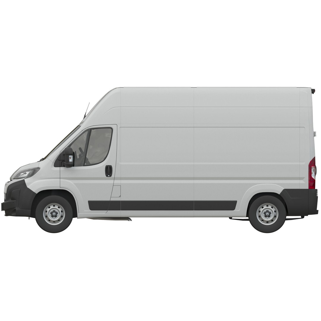 2024 Citroen JUMPER 3D Model – Detailed L3H3 Van, FBX, OBJ - View 13