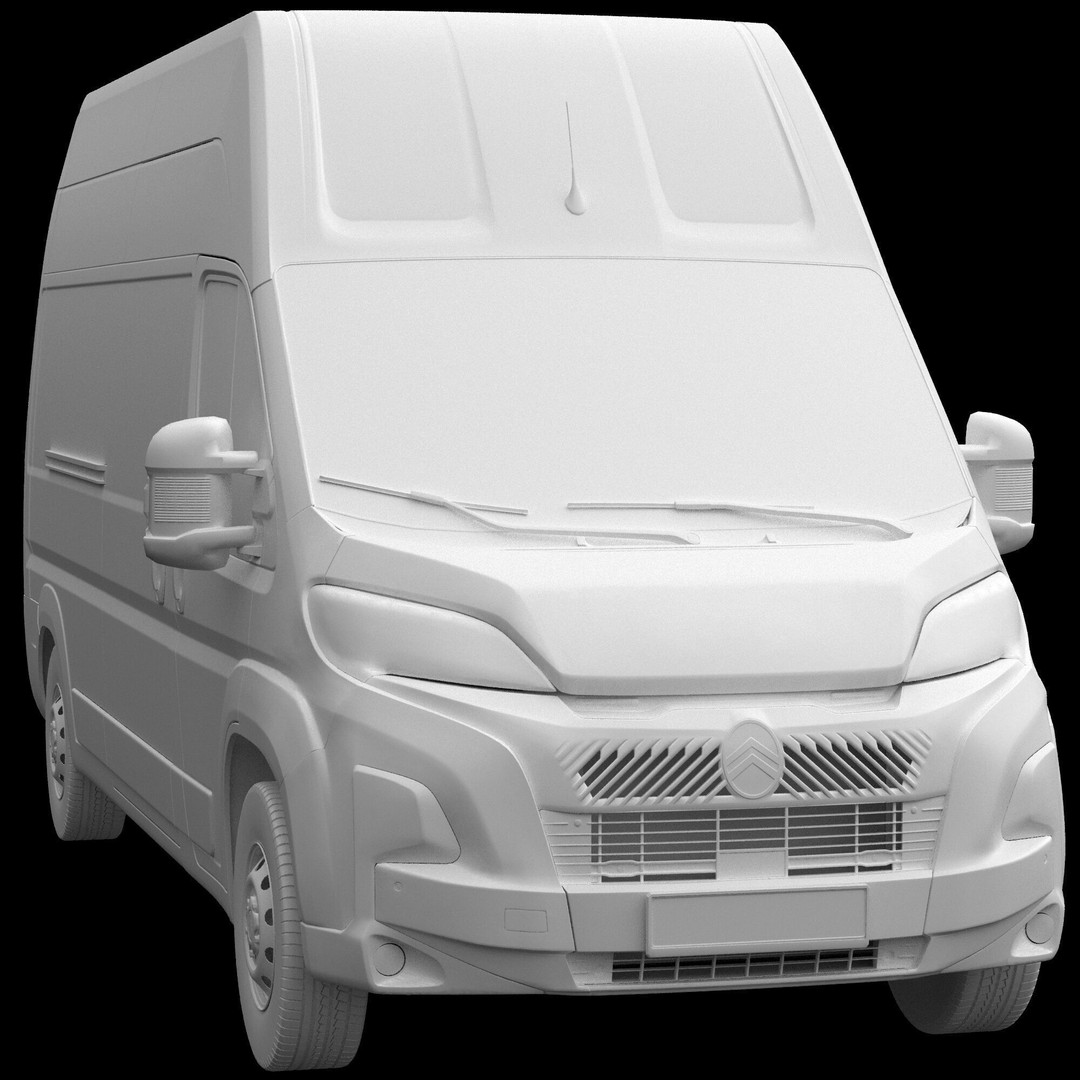 2024 Citroen JUMPER 3D Model – Detailed L3H3 Van, FBX, OBJ - View 15