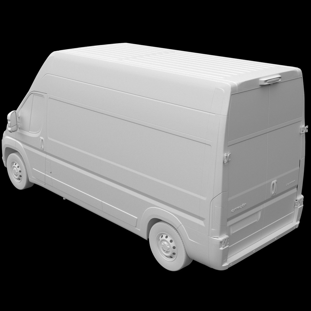 2024 Citroen JUMPER 3D Model – Detailed L3H3 Van, FBX, OBJ - View 16