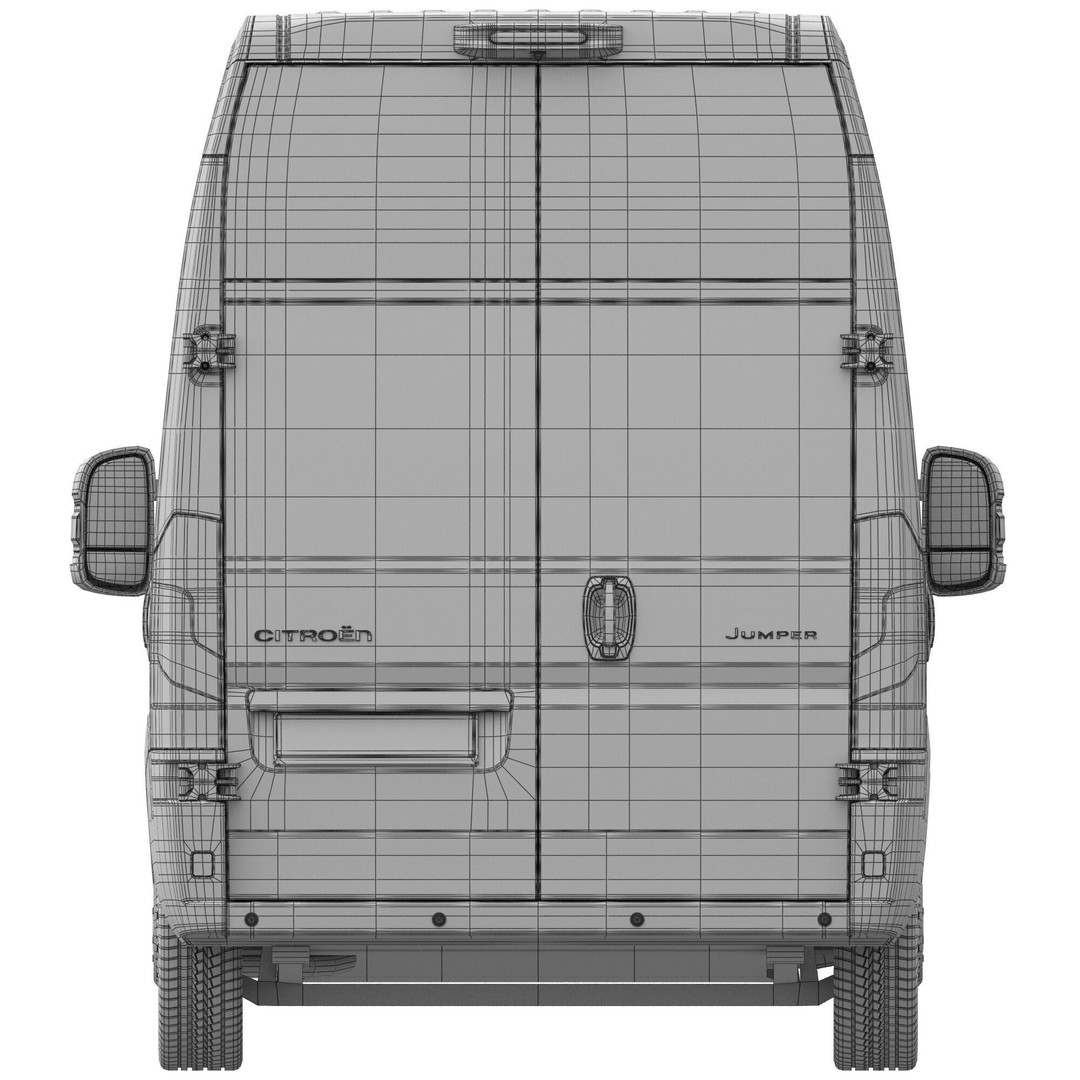 2024 Citroen JUMPER 3D Model – Detailed L3H3 Van, FBX, OBJ - View 20