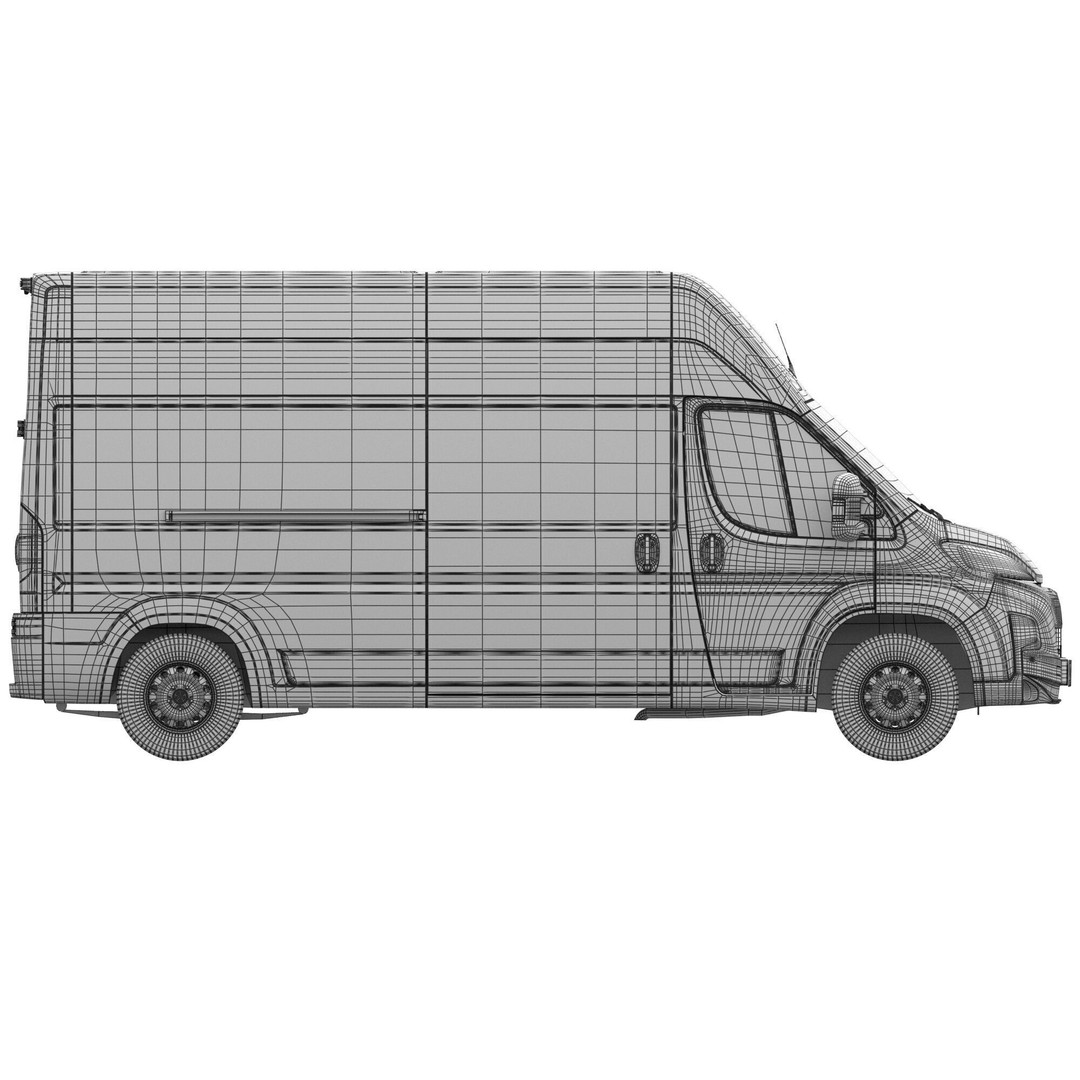 2024 Citroen JUMPER 3D Model – Detailed L3H3 Van, FBX, OBJ - View 21