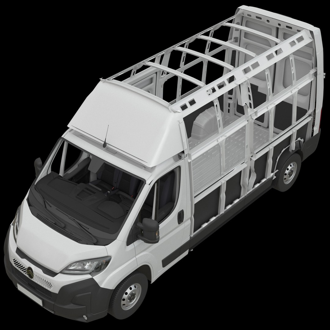 2024 Citroen JUMPER 3D Model – Detailed L3H3 Van, FBX, OBJ - View 24