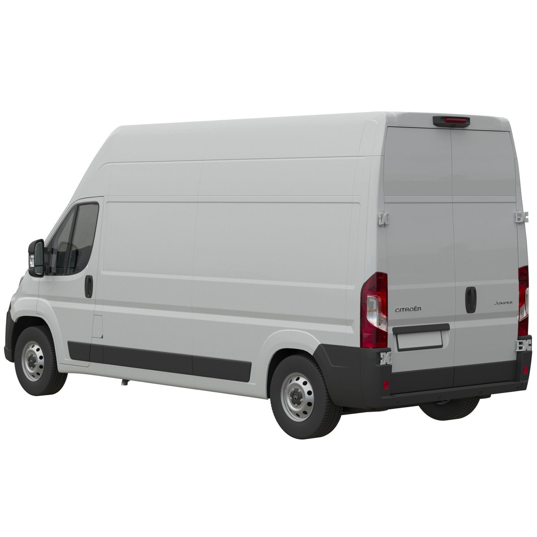 2024 Citroen JUMPER 3D Model – Detailed L3H3 Van, FBX, OBJ - View 5