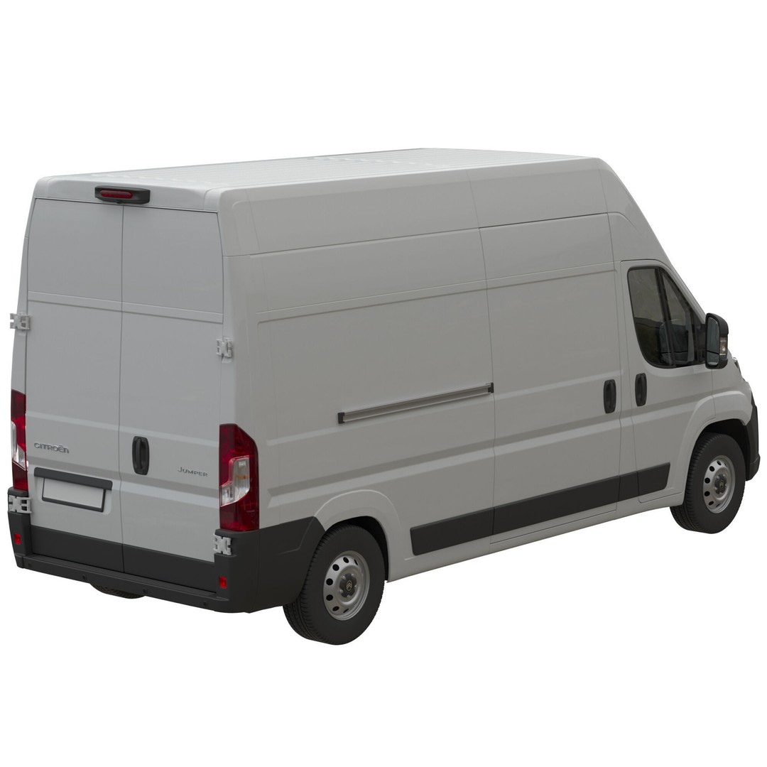 2024 Citroen JUMPER 3D Model – Detailed L3H3 Van, FBX, OBJ - View 7
