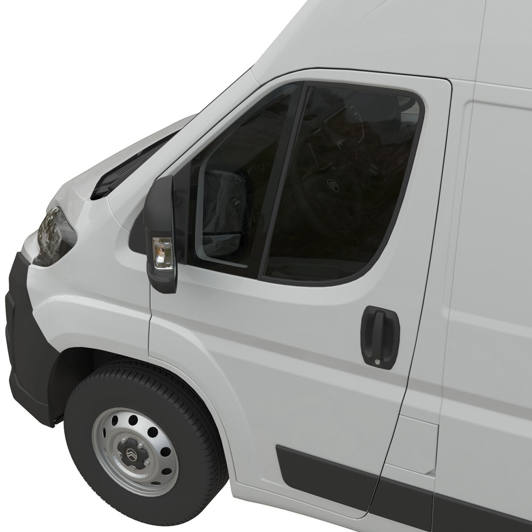 2024 Citroen JUMPER 3D Model – Detailed L3H3 Van, FBX, OBJ - View 9