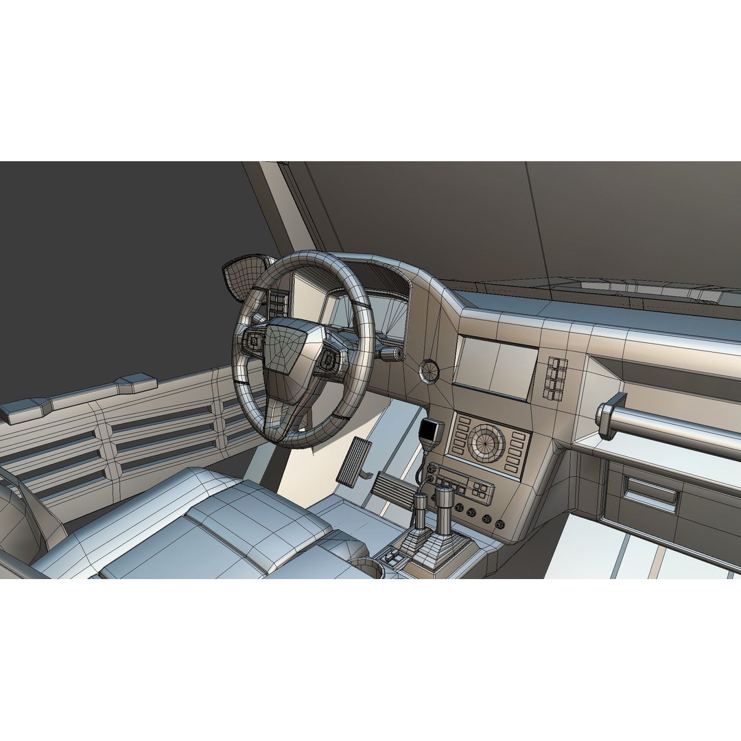 WildTruck 3D Model – Off-Road Vehicle Concept, Game Ready, Blender - View 16