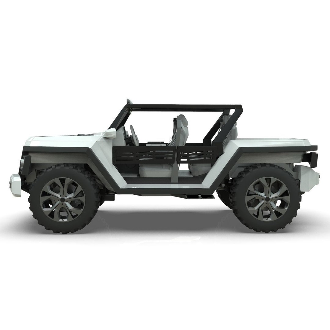 WildTruck 3D Model – Off-Road Vehicle Concept, Game Ready, Blender - View 3