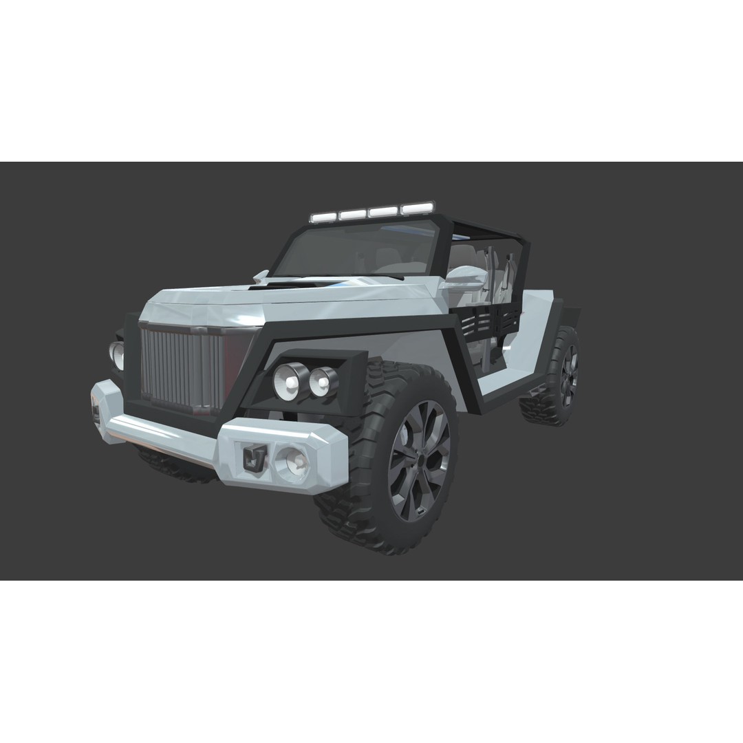 WildTruck 3D Model – Off-Road Vehicle Concept, Game Ready, Blender - View 9