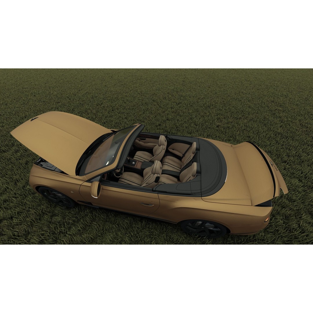 Bentley Continental GT Convertible 3D Model – Luxury Vehicle, FBX, OBJ, PBR - View 28