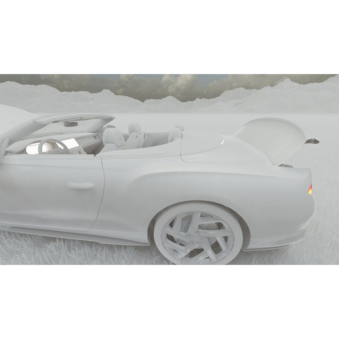 Bentley Continental GT Convertible 3D Model – Luxury Vehicle, FBX, OBJ, PBR - View 38