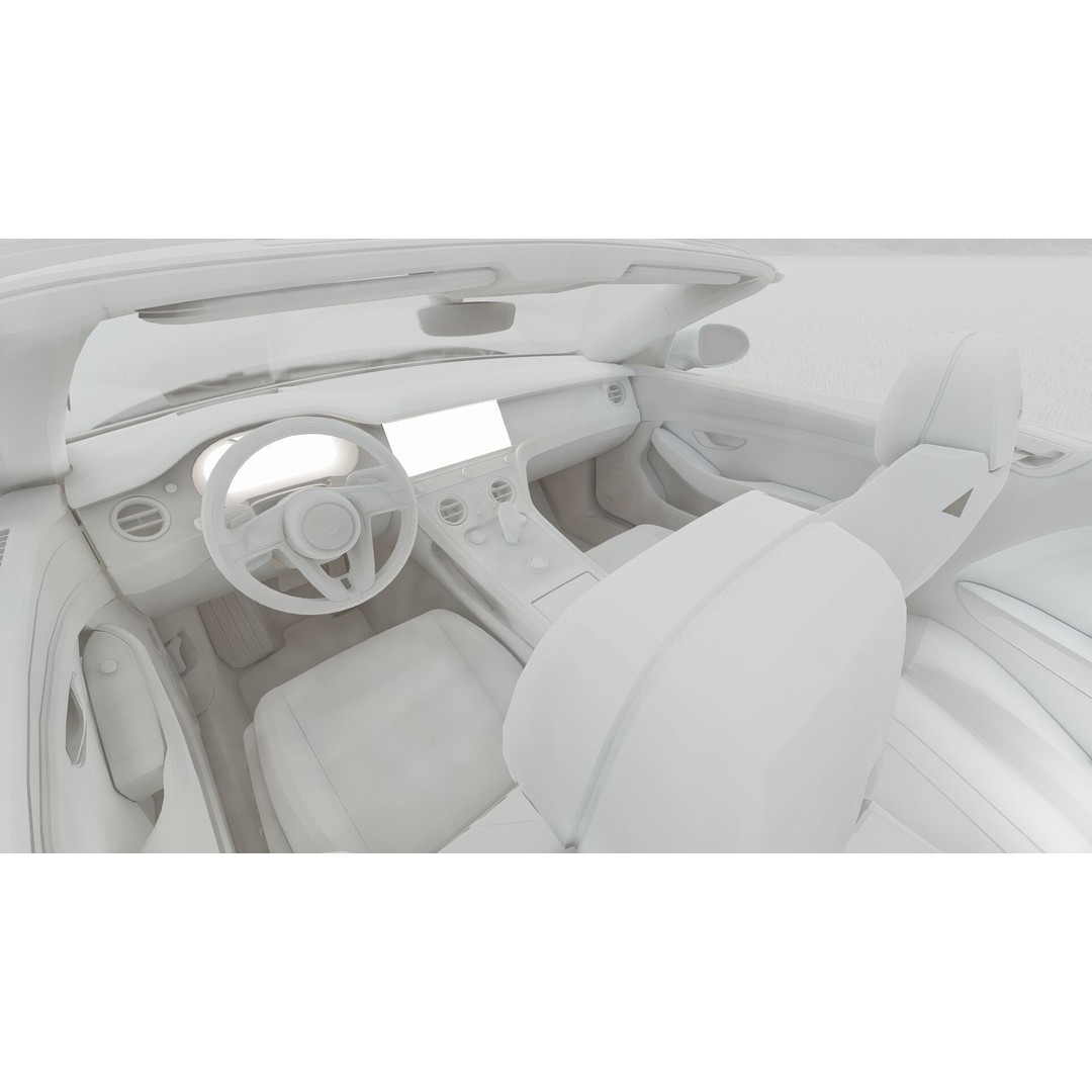 Bentley Continental GT Convertible 3D Model – Luxury Vehicle, FBX, OBJ, PBR - View 41
