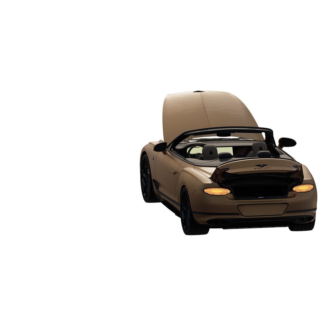 Bentley Continental GT Convertible 3D Model – Luxury Vehicle, FBX, OBJ, PBR - View 7