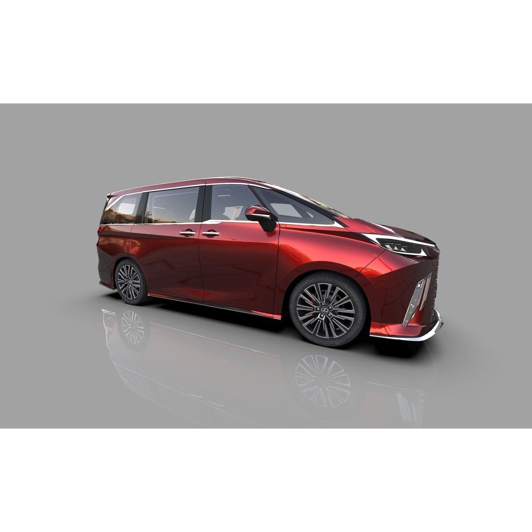 Lexus LM 2023 Modellista Bodykit 3D Model – High Poly Exterior, FBX, OBJ - View 17