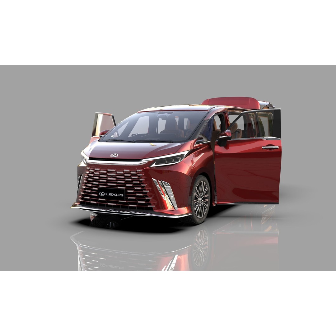 Lexus LM 2023 Modellista Bodykit 3D Model – High Poly Exterior, FBX, OBJ - View 19