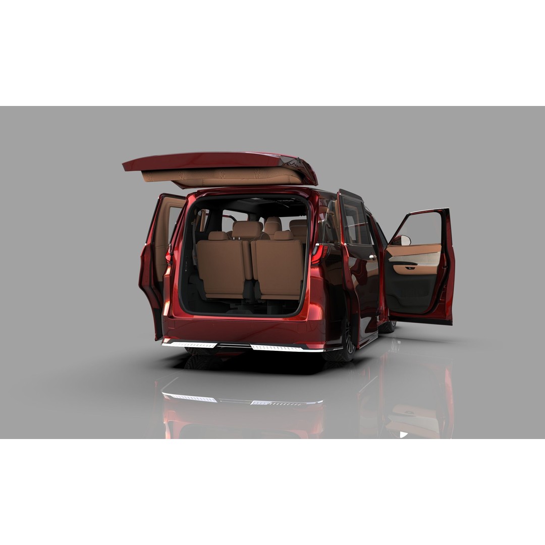 Lexus LM 2023 Modellista Bodykit 3D Model – High Poly Exterior, FBX, OBJ - View 21