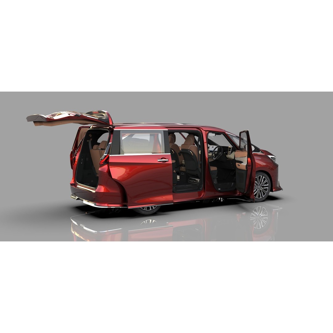 Lexus LM 2023 Modellista Bodykit 3D Model – High Poly Exterior, FBX, OBJ - View 22