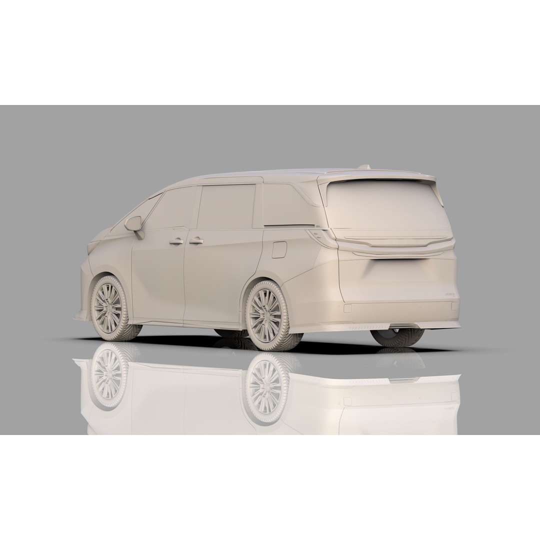 Lexus LM 2023 Modellista Bodykit 3D Model – High Poly Exterior, FBX, OBJ - View 31