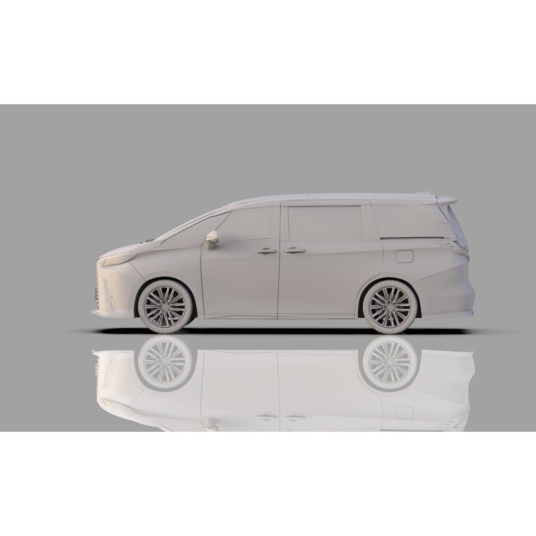 Lexus LM 2023 Modellista Bodykit 3D Model – High Poly Exterior, FBX, OBJ - View 32