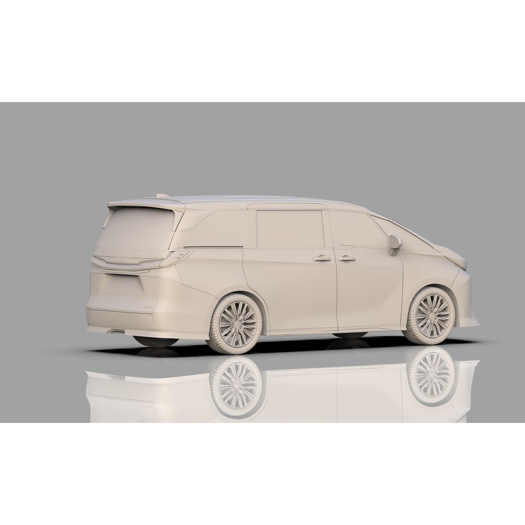 Lexus LM 2023 Modellista Bodykit 3D Model – High Poly Exterior, FBX, OBJ - View 35