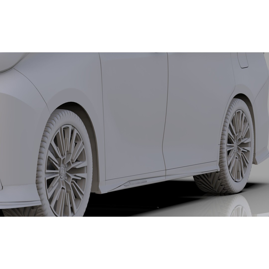 Lexus LM 2023 Modellista Bodykit 3D Model – High Poly Exterior, FBX, OBJ - View 39