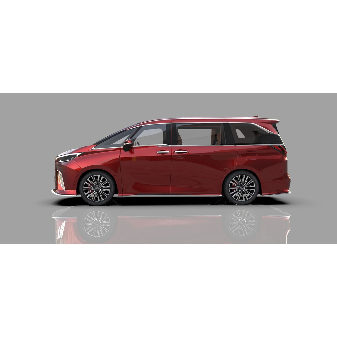 Lexus LM 2023 Modellista Bodykit 3D Model – High Poly Exterior, FBX, OBJ - View 4