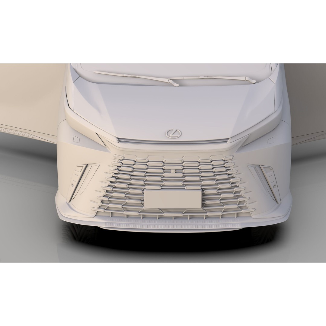 Lexus LM 2023 Modellista Bodykit 3D Model – High Poly Exterior, FBX, OBJ - View 40