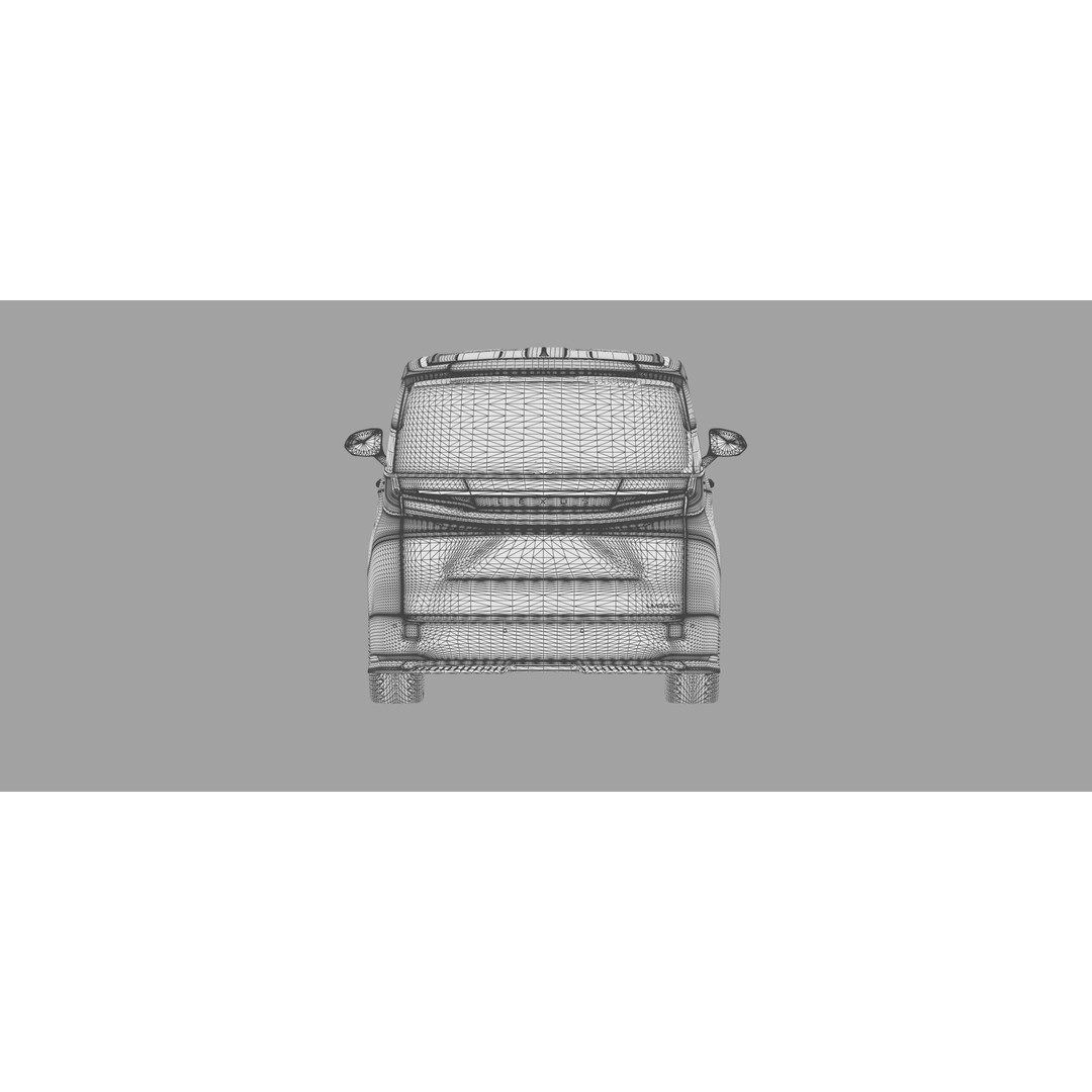 Lexus LM 2023 Modellista Bodykit 3D Model – High Poly Exterior, FBX, OBJ - View 49