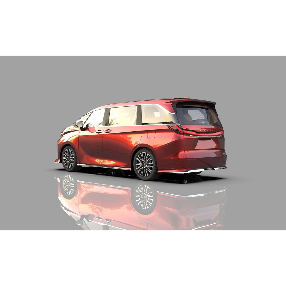 Lexus LM 2023 Modellista Bodykit 3D Model – High Poly Exterior, FBX, OBJ - View 5