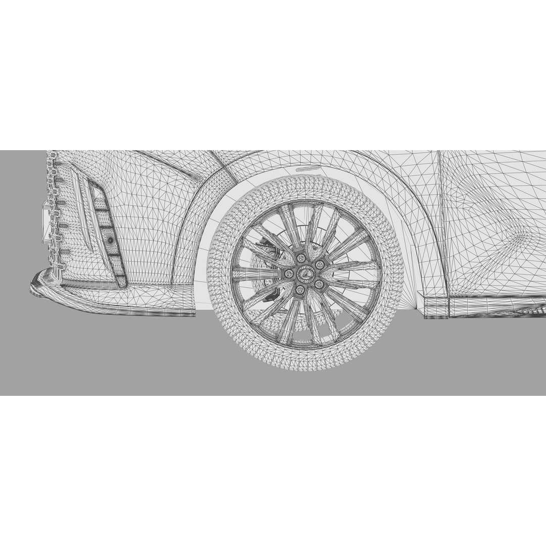 Lexus LM 2023 Modellista Bodykit 3D Model – High Poly Exterior, FBX, OBJ - View 55