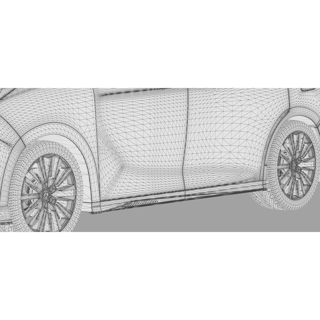 Lexus LM 2023 Modellista Bodykit 3D Model – High Poly Exterior, FBX, OBJ - View 56
