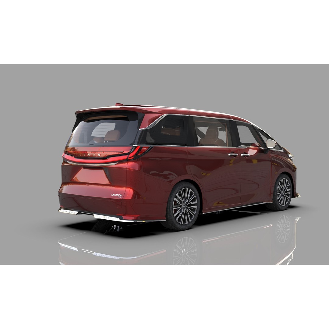 Lexus LM 2023 Modellista Bodykit 3D Model – High Poly Exterior, FBX, OBJ - View 7