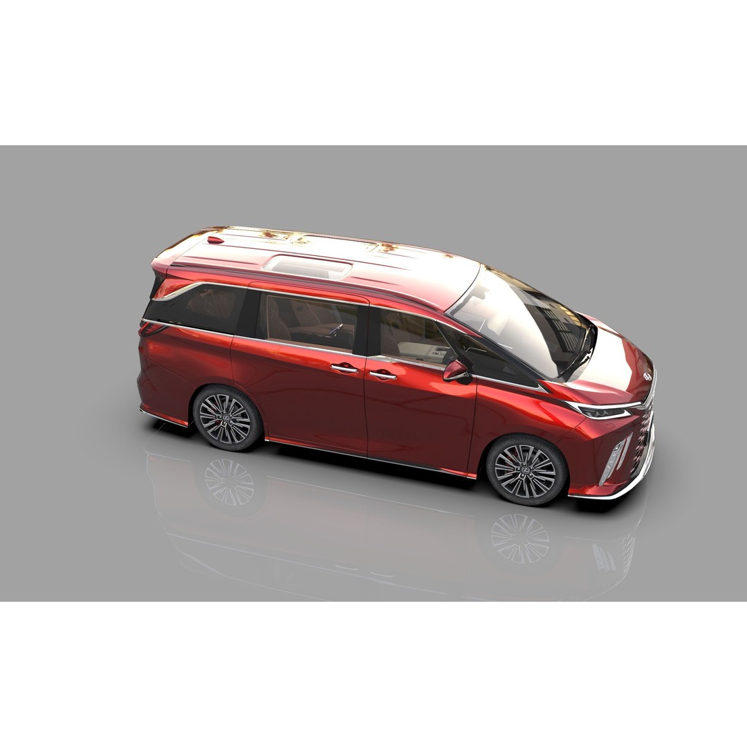 Lexus LM 2023 Modellista Bodykit 3D Model – High Poly Exterior, FBX, OBJ - View 8