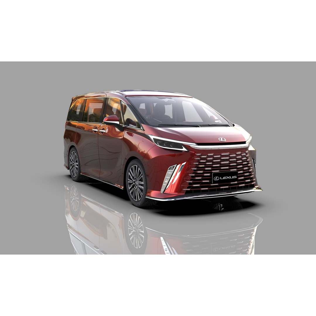 Lexus LM 2023 Modellista Bodykit 3D Model – High Poly Exterior, FBX, OBJ - View 9