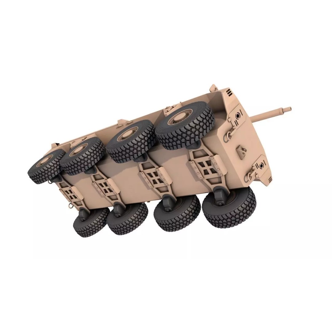 Rooikat 3D Model – High Poly Military Vehicle for Games, FBX, Blender