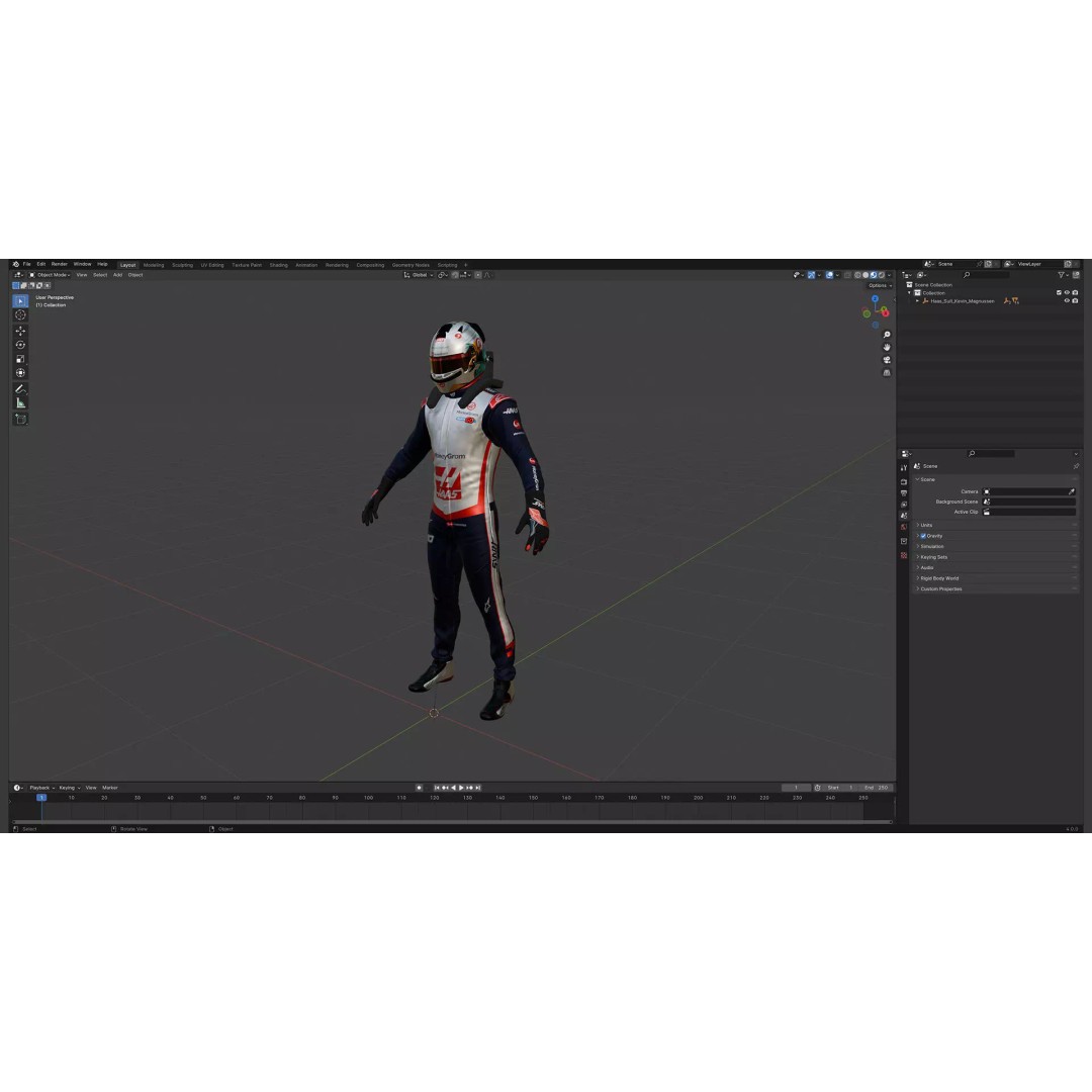 Haas Suit 3D Model – High Detail Game-Ready Asset, FBX, OBJ - View 19