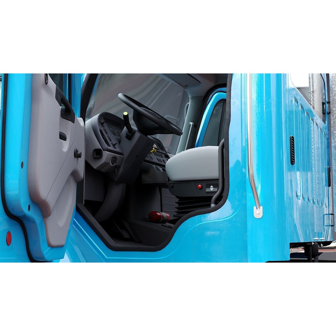 Freightliner M2 106 Day Cab 3D Model – Low Poly PBR Truck Asset - View 13