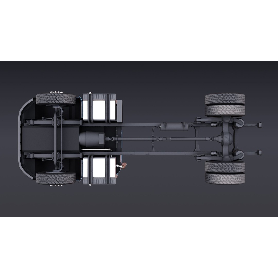 Freightliner M2 106 Day Cab 3D Model – Low Poly PBR Truck Asset - View 18