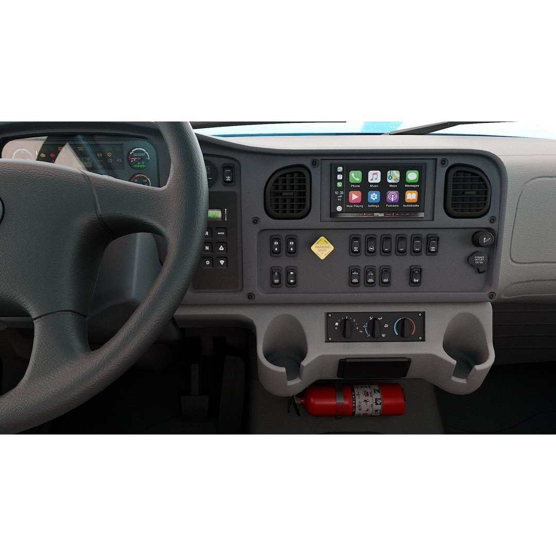 Freightliner M2 106 Day Cab 3D Model – Low Poly PBR Truck Asset - View 20