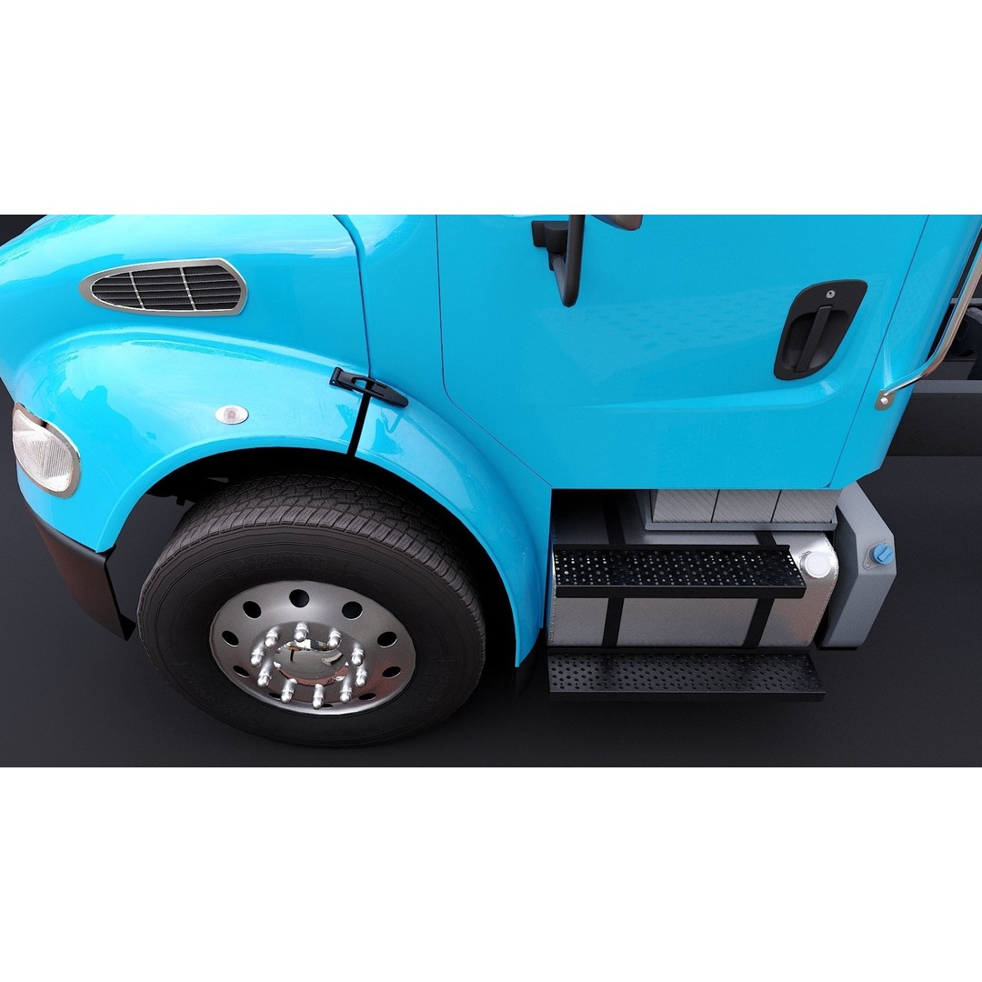 Freightliner M2 106 Day Cab 3D Model – Low Poly PBR Truck Asset - View 23