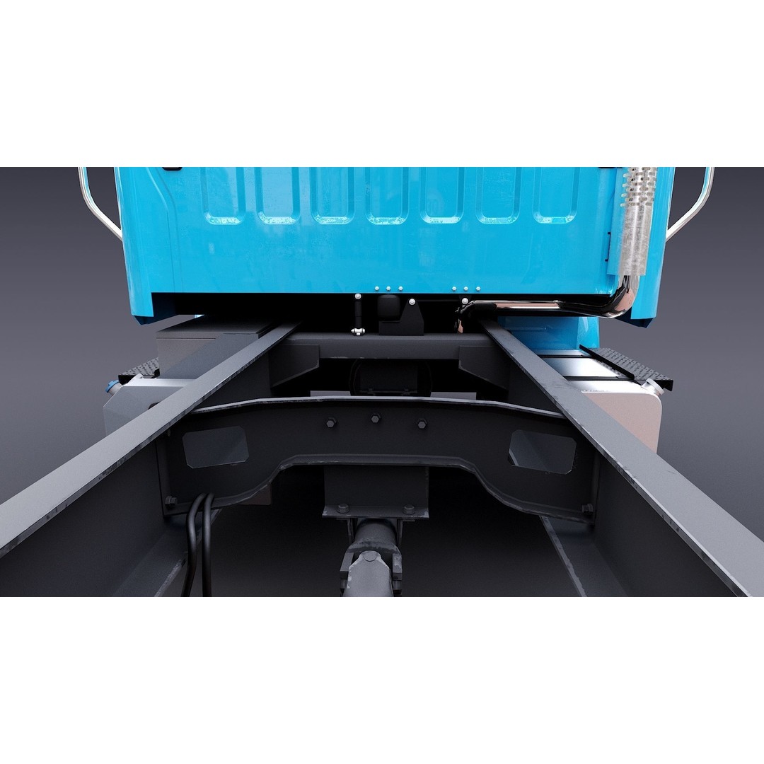 Freightliner M2 106 Day Cab 3D Model – Low Poly PBR Truck Asset - View 25