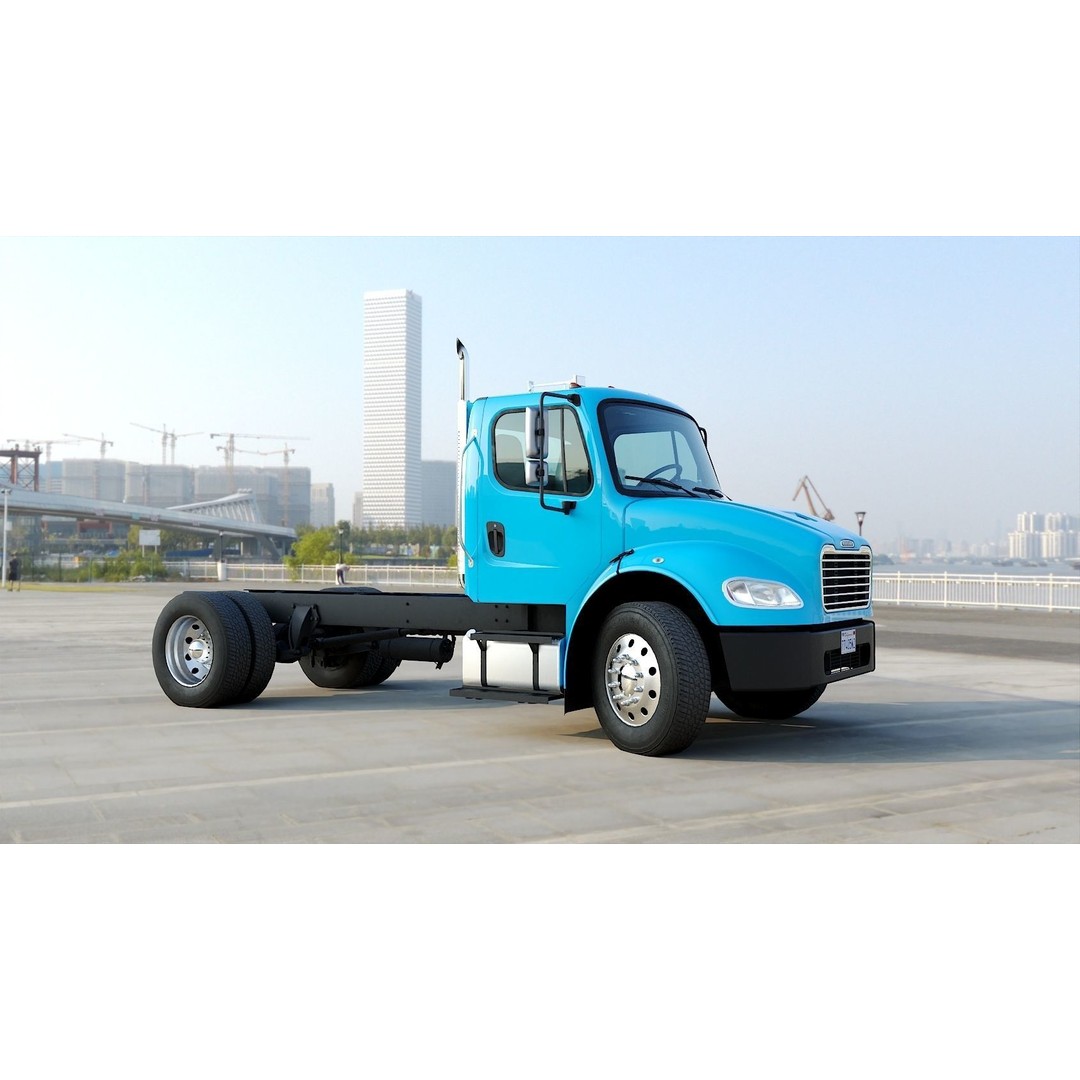 Freightliner M2 106 Day Cab 3D Model – Low Poly PBR Truck Asset - View 27