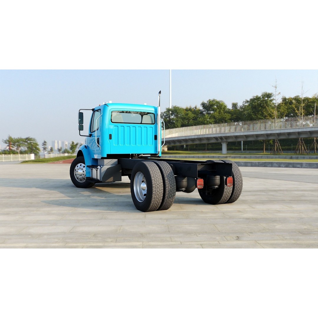 Freightliner M2 106 Day Cab 3D Model – Low Poly PBR Truck Asset - View 28